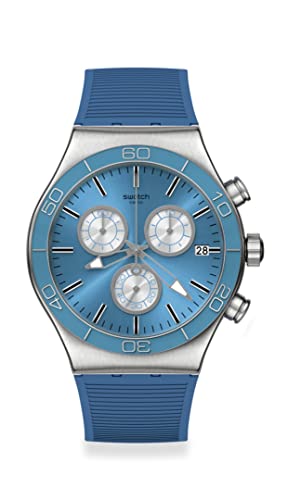 Swatch Irony New Chrono Blue is All Quartz Watch -