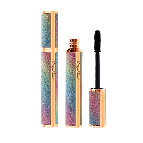 Sky Mascara Waterproof Strong Black Smudge Proof Long Lasting Thicking Curling Mascara, 4D Silk Fiber Lash Eyes Beauty Makeup (1PC, K-Black) -