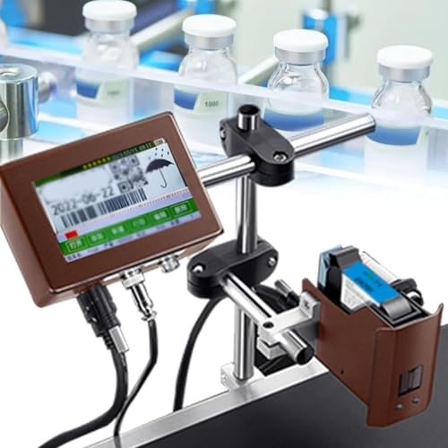 ZMZDDM Automatic Coding Machine,in Line Inkjet Coder,Date Coder,Automatic Coding and Marking Equipment,Date Printer with Touch Screen(12.7mm) -