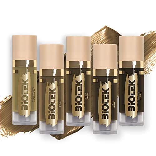 Inorganic Creamy Brow Pigment Kit for Permanent Makeup - Made in Italy Permanent Makeup Colors Set (5 Count, 0.61 fl.oz. each) -