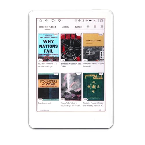 Meebook Colour E-Reader M6C | 6” Color E Ink Kaleido™ 3 Display | Smart Light | Android 11 | Ouad Core | Audio Books | Google Play Store | 3GB 32GB Storage | Micro-SD Slot | White -