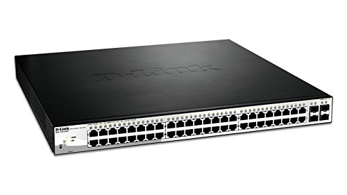 D-link Websmart Gigabit Switch with 48 1000Base-T and 4 SFP Ports DGS-1210-52 -