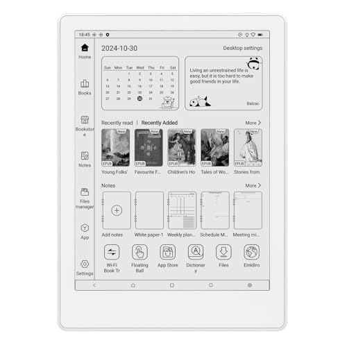 Meebook M8 | 7.8" eReader | HD 300PPI Eink Screen | Octa-core 2.2Ghz | 4+64G | 1TB TF Slot Expansion | Android14 | WiFi | BT5.2 | Double Microphone/Speakers | G-Sensor | Support Google Play | White -