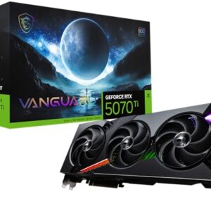 MSI Gaming RTX 5070 Ti 16G Vanguard SOC Graphics Card (16GB GDDR7, 256-bit, Extreme Performance: 2602 MHz, DisplayPort x3 2.1a, HDMI 2.1b, NVIDIA Blackwell Architecture) -