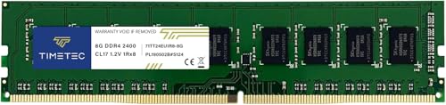 Timetec Hynix IC 8GB DDR4 2400MHz PC4-19200 Unbuffered ECC 1.2V CL17 1Rx8 Single Rank 288 Pin UDIMM Server Memory RAM Module Upgrade (8GB) -