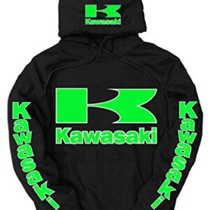 Outlaw Truckers Kawasaki Logo Hoodie, 5XL Black -