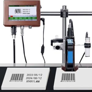 Lbxlhr 12.7 mm/25.4 mm Automatic Inkjet Coding Machine,Continuous Coding and Marking Machine,Multilingual Inkjet Printer,Online Inkjet Coder(12.7mm) -