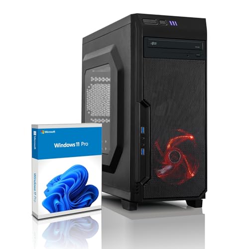 shinobee AMD Quad Gaming Computer, Athlon X4 950 4x3.8GHz, 16GB DDR4, Radeon RX 550 4GB GDDR5, 256GB SSD + 500GB HDD, USB 3, Windows 11 Pro #7479 -