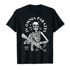 Memento Mori - In Omnia Paratus- Skeleton AK-47 T-Shirt -
