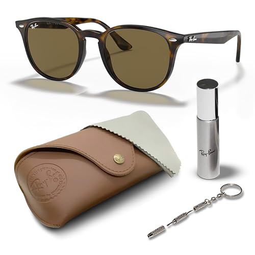 RAY-BAN RB4259F Phantos Shape Sunglasses with Official Eyewear Care Kit Bundle -