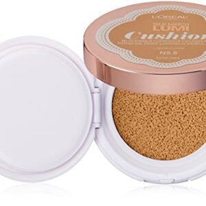 L'Oréal Paris True Match Lumi Cushion Foundation, N.5.5 Perfect Beige, 0.51 oz. -
