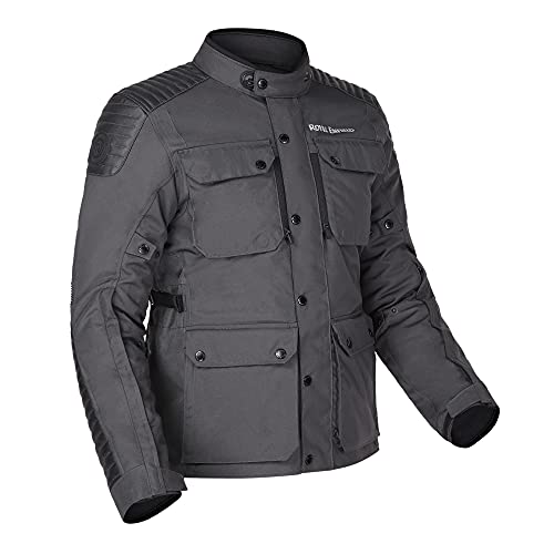 Royal Enfield Khardungla V2 Men's Riding Jacket, Motorcycle Full Body Protective Gear, Armored Touring & Adventure Biker Jacket for Safety & Comfort (Medium, Grey) -