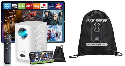 [Electric Focus]Projector with WiFi and Bluetooth, Native 1080P 15,000 Lumens 4K Supported - Includes Dust Bag -