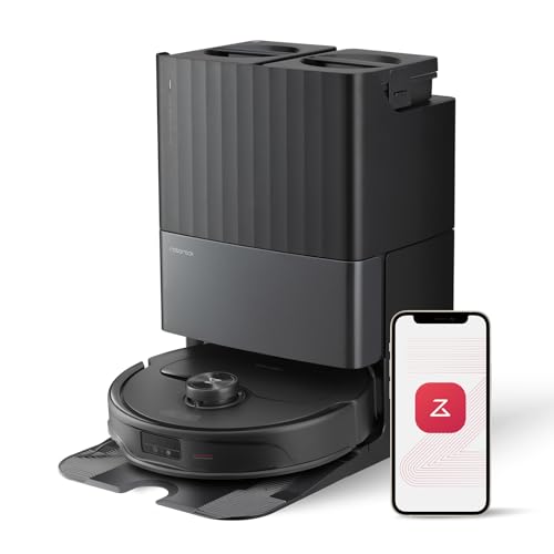 roborock Qrevo Master Robot Vacuum and Mop Combo, 10,000Pa Suction, FlexiArm Design Side Brush & Mop, Auto Mop Washing & Drying, Self-Emptying&Refilling, Dock Self-Cleaning, Obstacle Avoidance, Black -