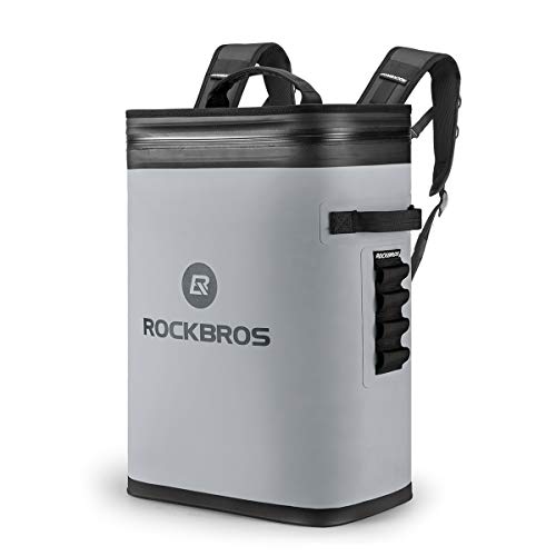 ROCKBROS Backpack Cooler Leak-Proof Soft Sided Cooler Waterproof Insulated Backpack Cooler Bag 36 Can Soft Cooler for Camping Fishing Party Outdoor Adventure Picnic -