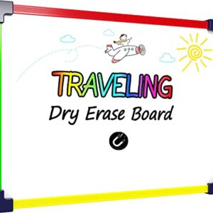 Travel Size Art Coloring White Board for Kids 9”x12” Car Airplane Travel Essentials Kids Travel Accessories Travel Games for Kids Travel Toys for toddlers 1-3 Plane Travel Games for Kids Ages 4-8 & Up -