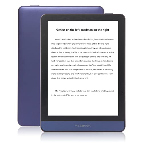 Meebook E-Reader M6 | 6' Eink Carta Screen 300PPI | Adjustable Smart Light | Android 11 | Ouad Core Processor | Audio Books|Support Google Play Store | 3GB+32GB Storage | Micro-SD Slot | Purple -