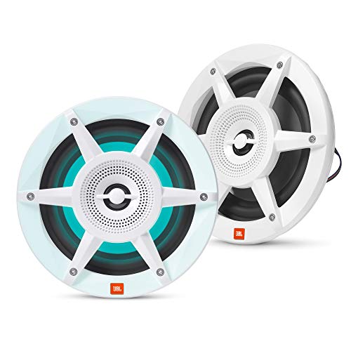 JBL - Mobile Stadium Marine Series 6.5" Premium 2 Way RGB Lighting WHITE -