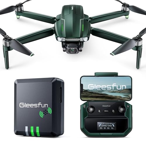 G11PRO 6K Drone with Camera for Adults, 4K/30fps Video, 3-Axis Brushless Gimbal + G115S Remote ID Module for Drone, RID Module with Buzzer -