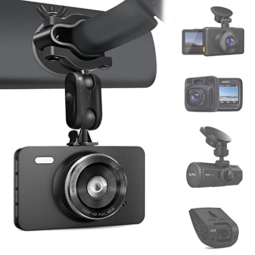 Sportway S80 Dash Cam mount, Dash Cam Mirror Mount Holder with 16pcs Joints for Rove APEMAN CHORTAU Roav Nexar iiwey YI Z-Edge Old Shark KDLINKS Crosstour VANTRUE GoPro... 99% Car Dash Cameras DVR GPS -
