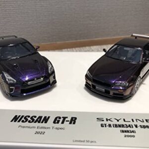 50pics Makeup/Idolon Make Up Eidolon 1/43 EMCOF015 R35 GT-R & R34 BNR34 Midnight Purple 3 Set -