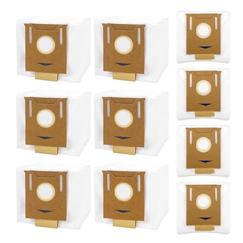 10 Pack T8 Dust bags Compatible with Ecovacs Deebot Ozmo T8, T8+, T8 AIVI, N8 Pro Plus, N8 Pro, DX93, DDX96 Vacuum Cleaner, Fit for Yeedi K781+ Vacuum Bags, 2.5L Auto-Empty Station Garbage Collection -