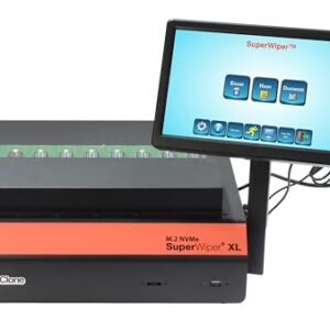 SuperWiper M.2 NVMe SSD Data Erase Unit with 8 M.2 Ports -