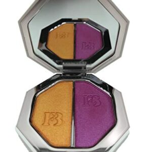 Fenty Beauty Killawatt Foil Freestyle Highlighter Duo - Mimosa Sunrise/Sangria Sunset, Cream, Powder, Face Shaping Makeup, Metallic Finish -