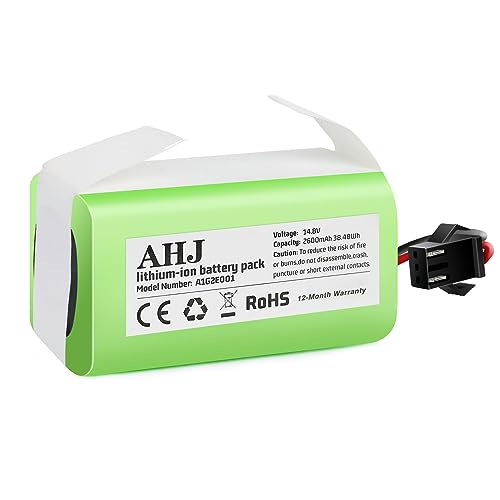 AHJ Replacement Battery 14.4V 2600mAh Compatible with Ecovacs Deebot N79S N79 DN622 500 & Eufy RoboVac 11 11S 11S MAX 11C 12 15C 15CMAX 15T 15MAX 25C 30C 30 35C G30 G32PRO G10 Hybrid -