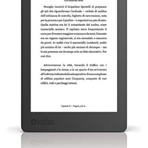 Kobo Aura - eBook reader - 4 GB - 6"(N236-KU-BK-K-EP) -