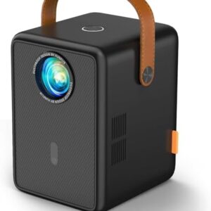 【Electric Focus】Projector with Wifi and Bluetooth, FunFlix G1 Mini Projector Support 1080P, 16000 Lumens, 4D/4P Keystone&Zoom, Portable Movie Projector 300" Screen for iOS/Android/TV Stick/PS5/HDMI -