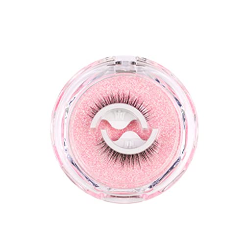 1 Pair DIY False Eyelashes Eyelash Extensions, 1 Pair False Eyelashes Realistic Self-adhesive Glue-free Chemical Fiber Makeup Extensions Eye Lashes Birthday Gift for Women's Make Up 2 -