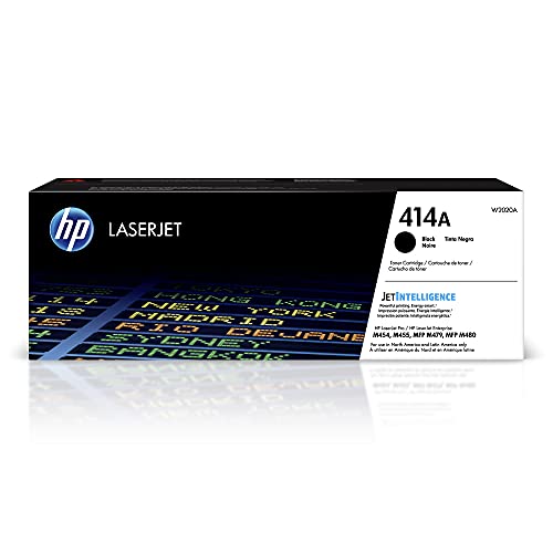 HP 414A Black Toner Cartridge | Works with HP Color LaserJet Enterprise M455dn, MFP M480f; HP Color LaserJet Pro M454 Series, HP Color LaserJet Pro MFP M479 Series | W2020A ,1 Count ( Pack of 1) -