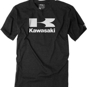 Factory Effex Kawasaki Flying K T-Shirt (XX-LARGE) (HEATHER CHARCOAL) -