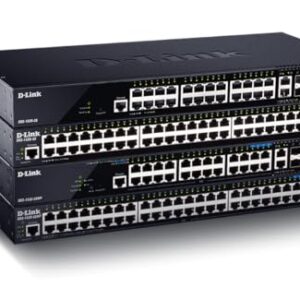 D-Link 52-Port Gigabit Ethernet Switch Next-Gen Layer 3 Stackable Smart-Managed, 48x Ports, 2X 10GBase-T, 2X 10G SFP+ Ports (DGS-1520-52) -