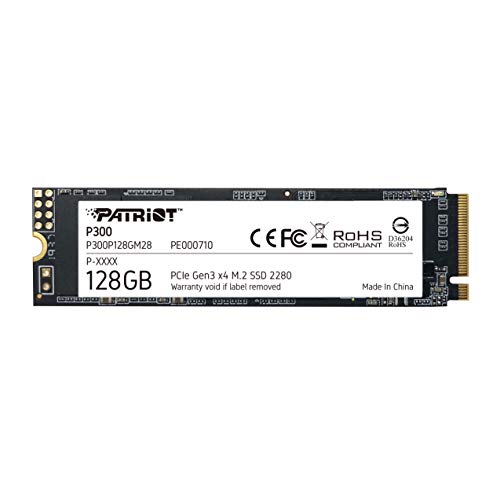 Patriot P300 M.2 PCIe Gen 3 x4 128GB Low-Power Consumption SSD -