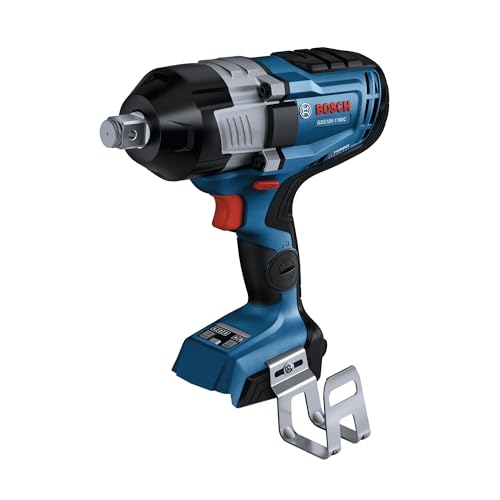 BOSCH GDS18V-1180CN PROFACTOR 18V Connected-Ready 3/4 In. Impact Wrench with Friction Ring and Thru-Hole (Bare Tool) -