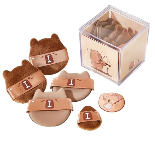 Portable powder puff dual use powder makeup tool Soft and gentle makeup sponge can be cleaned and reused (powder puff) -