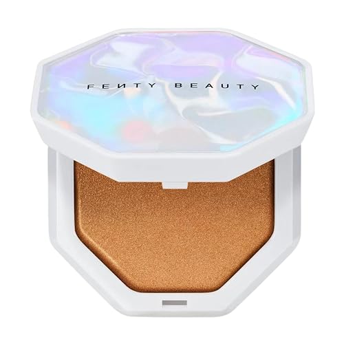 FENTY BEAUTY Demi Glow Light-Diffusing Highlighter, 0.16 OZ (TROPHIES N TRUFFLE (07) Deep Gold, .16OZ) -