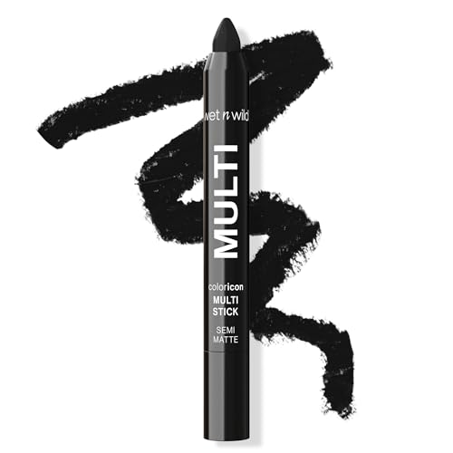 wet n wild Color Icon Cream Eyeliner Eyeshadow Multi-Stick, Moisturizing, Nourishing Velvety Cream-to-Powder Buildable & Blendable Formula, Cruelty-Free & Vegan - Nocturnal Behavior -