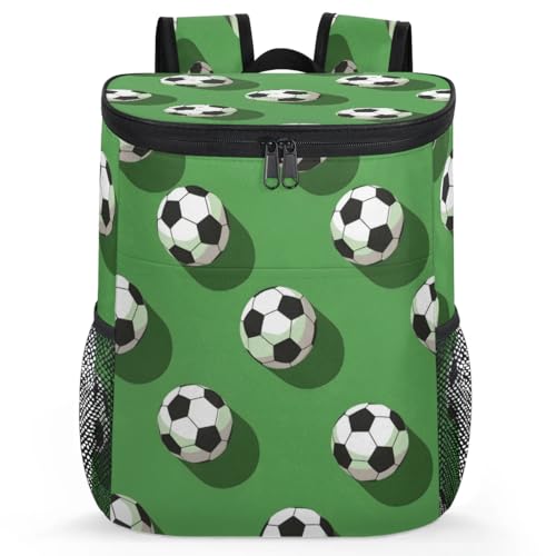 Obtravar Soccer Ball Cooler Backpack Insulated Backpack Cooler Waterproof Leak Proof Large Capacity Cooler Bags for Picnic Camping Work Beach -