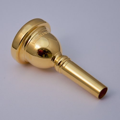 24K Gold Bach Small Shank Trombone Mouthpiece, 7C -