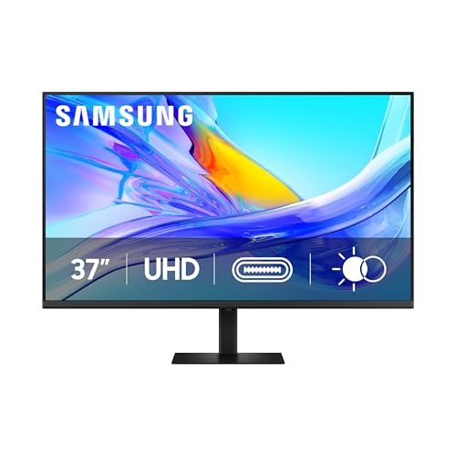 SAMSUNG 37-inch ViewFinity S8 (S80UD) 4K UHD HDR10 High Resolution Monitor, USB-C, Height Adjustable Ergonomic Stand, Built-in KVM Switch, Advanced Eye Care, LS37D800UANXZA, 2025 -