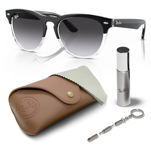 Ray-Ban RB4487 STEVE Square Shape Sunglasses With Eyewear Kit Bundle - High Bridge Fit - Casual Wear Square Sunglasses -