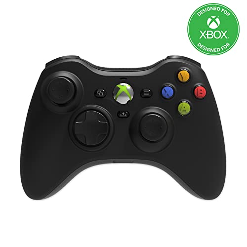 Hyperkin Xenon Wired Controller - Black - Officially licensed Xbox 360 Controller replica for use with Xbox Series X|S, Xbox One, Windows 10|11, PC, Video Game Controller, 3.5MM Audio Jack, Impulse Triggers, Plug and Play Gaming Gamepad -