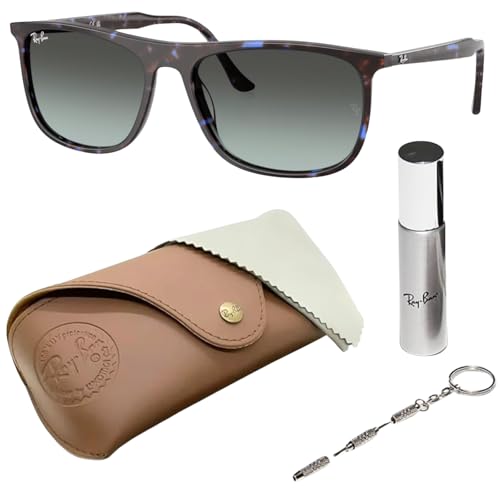 RAY-BAN RB2216 Rectangle Shape Sunglasses Eyewear Kit Bundle -