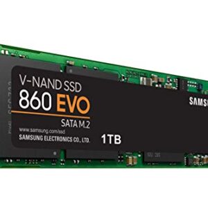 SAMSUNG 860 EVO SSD 1TB - M.2 SATA Internal Solid State Drive with V-NAND Technology (MZ-N6E1T0BW) -