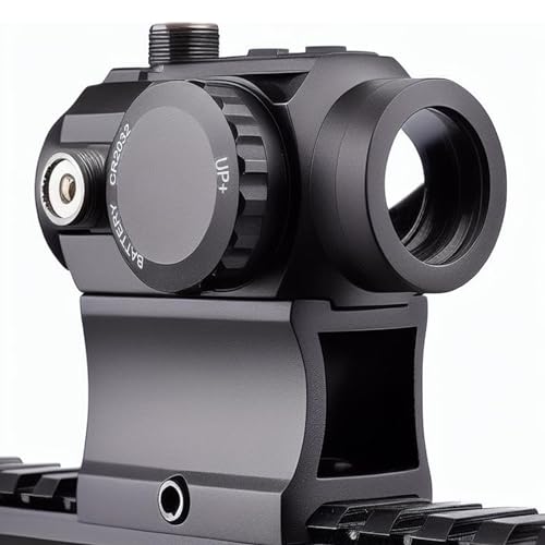 WIPBOTEN 1x20mm Red Green Illuminated Dot Sight Rifle Tactical Optics 7 Brightness for Airsoft Gun Scope Accessories Fit Picatinny Rail Mount Black -