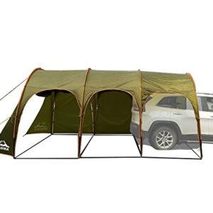 Car Canopy Tent Large Camping Shade for 8-10 Person Family Tent Picnic, BBQ, Friends Gathering Waterproof Windproof Lightweight Easy Setup 15 * 10 FT -