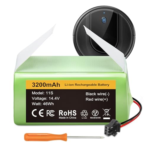 FirstPower 3200mAh Compatible with Eufy Battery Replacement - Eufy 11s Battery, 30, 30C, 15C, 15T, 12, 35C, 15C MAX - Ecovacs Deebot N79S, 500, N79, DN622 - Tesvor X500 Robot Vacuum Cleaners -